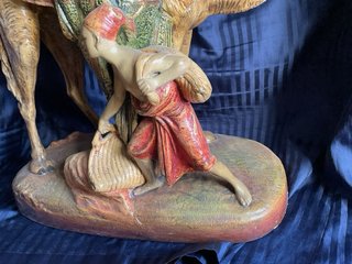 Figura cerámica Reyes Magos camello