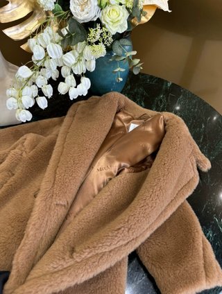 Max Mara Teddy Cappotto Iconico Camel-XS