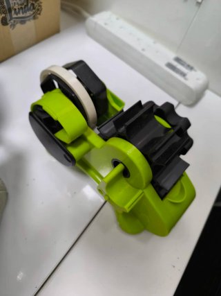 Dispensador cinta térmica verde y negro