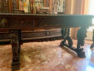 Muebles de despacho antiguo de madera