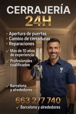 Cerrajero 24H Urgente BCN y Alrededores 663277740