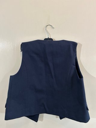 Chaleco sastre Zara azul marino Talla S