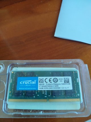 Crucial 16GB DDR4 2400MHz SODIMM