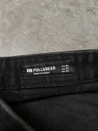 Pull&Bear Pantalones Cortos Negros