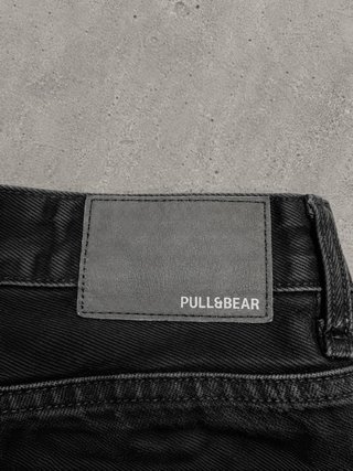 Pull&Bear Pantalones Cortos Negros