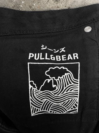 Pull&Bear Pantalones Cortos Negros
