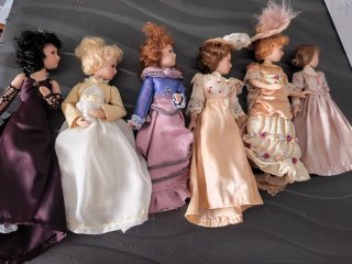 Muñecas de porcelana vintage