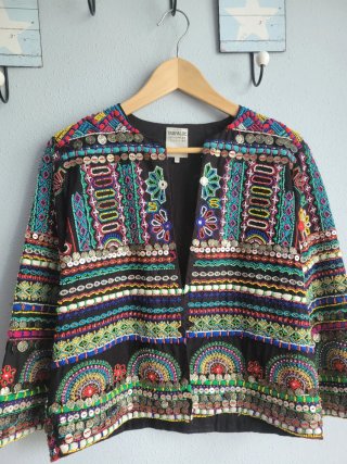 Chaqueta Zara bordada multicolor
