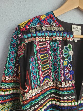 Chaqueta Zara bordada multicolor