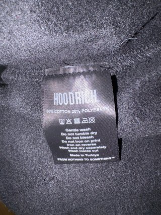 Chaqueta Hoodrich Negra con Cremallera