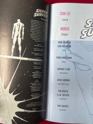 Fumetto Silver Surfer Parabola - Stan Lee Moebius