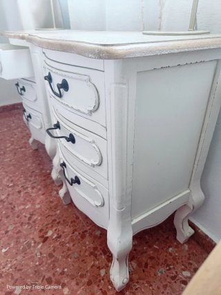 2 Mesitas de Noche Italianas Madera