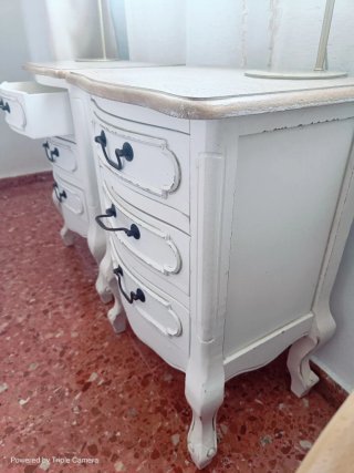 2 Mesitas de Noche Italianas Madera