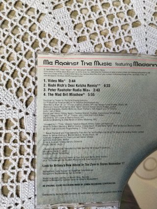 CD Britney Spears Me Against The Music ft. Madonna