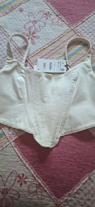 Top Corsé Blanco Talla M