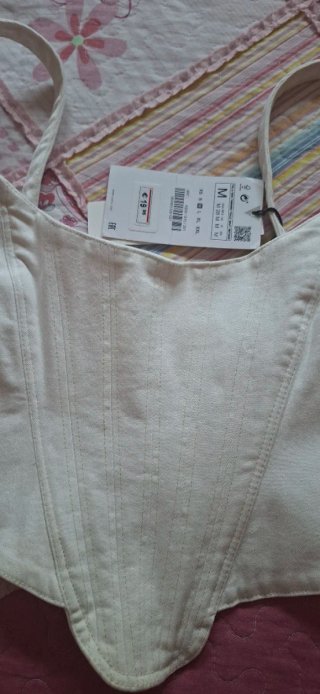 Top Corsé Blanco Talla M