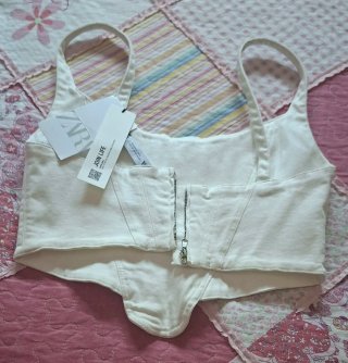 Top Corsé Blanco Talla M