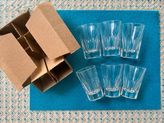 Set 6 Bicchierini Vetro