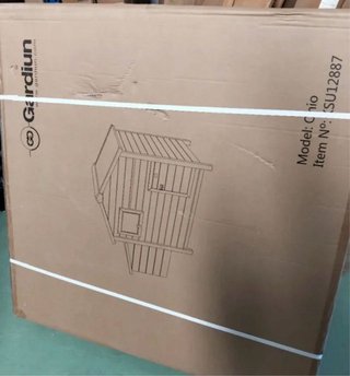 Gallinero de madera y acero galvanizado Gardiun