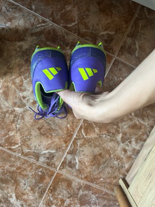 Botas de fútbol F50 Adidas Morado/Verde Talla 42