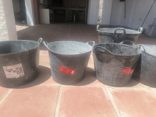 Cubos espuertas varios modelos 9 unidades