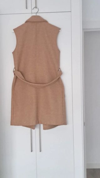Chaleco largo ONLY beige xs