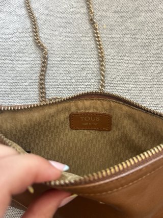 Bolso Tous Marrón Piel Cadena
