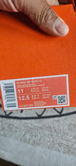 Nike Metcon 10 EU45 Dark Team Red Hombre Training