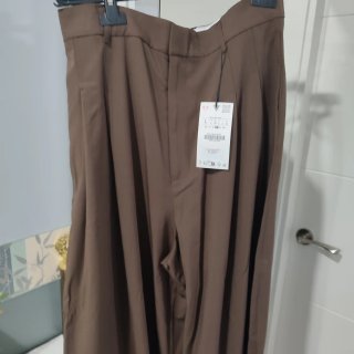 Pantalones Zara Marrones Talla L