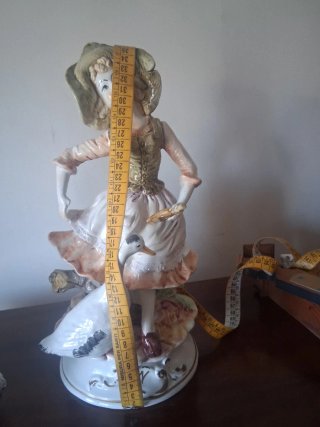 Coppia statuette Capodimonte con oche