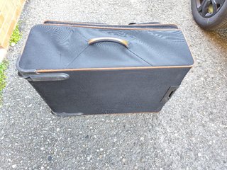 Valigia Samsonite grande tessuto nera