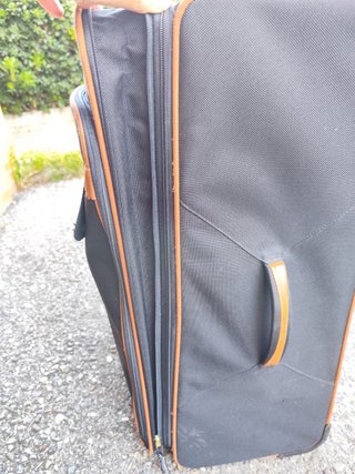 Valigia Samsonite grande tessuto nera