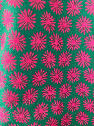 Chaleco estampado floral verde y rosa