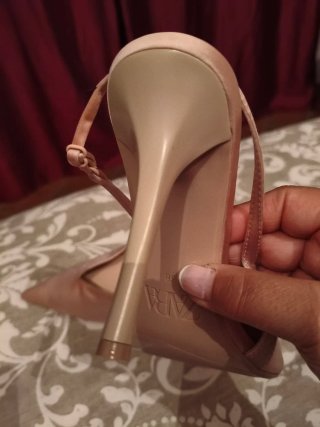 Zapatos tacón Zara rosa satinado Talla 38