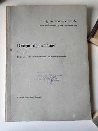 Libro disegno macchine vintage Hoepli