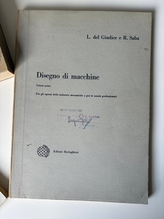 Libro disegno macchine vintage Hoepli