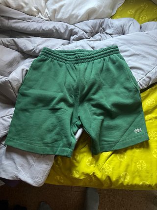Conjunto deportivo Lacoste verde y blanco