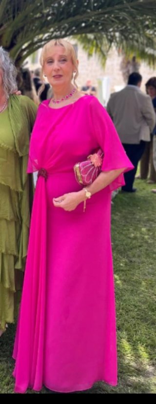 Vestido rosa de fiesta Carla Ruiz