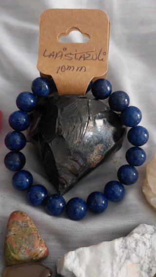 Pulsera Lapislázuli Natural 10mm