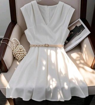 Vestido blanco fiesta talla S