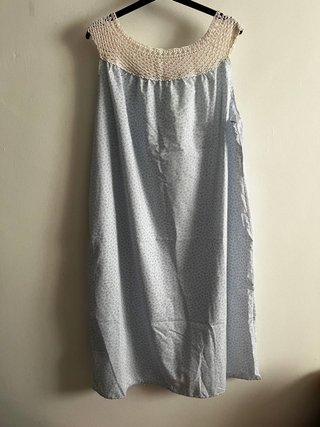 Camisón vintage XXL crochet floral