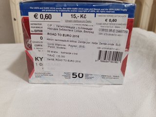Box 50 bustine UEFA ROAD TO EURO 2016 Panini