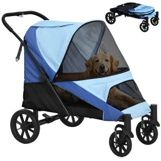 Cochecito Plegable para Mascotas 124x67x100 cm
