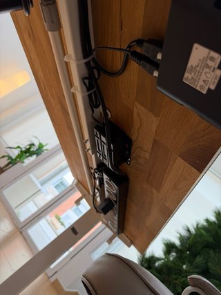 Mesa elevable roble automática