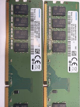 2 modulos Samsung 8GB DDR4 PC4-2666V RAM