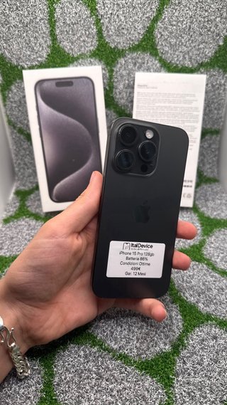 iPhone 15 Pro 128GB Nero - Ottime Condizioni