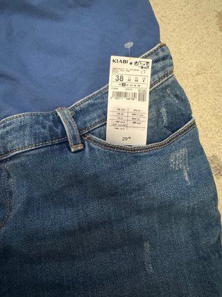 Pantalón premamá vaquero roto