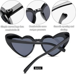 Gafas de sol retro forma corazón