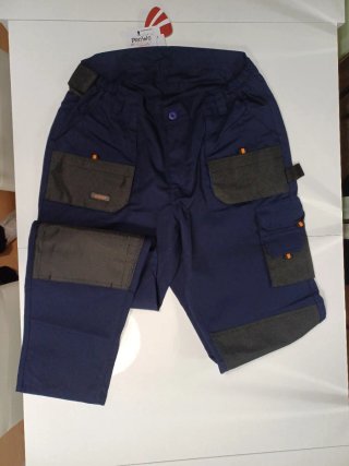 Pantalón de trabajo Adeepi azul y gris
