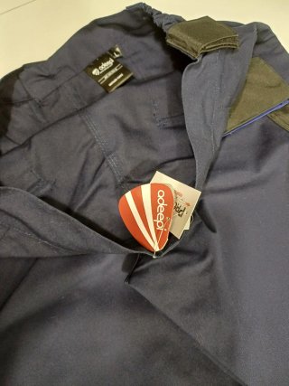 Pantalón de trabajo Adeepi azul y gris